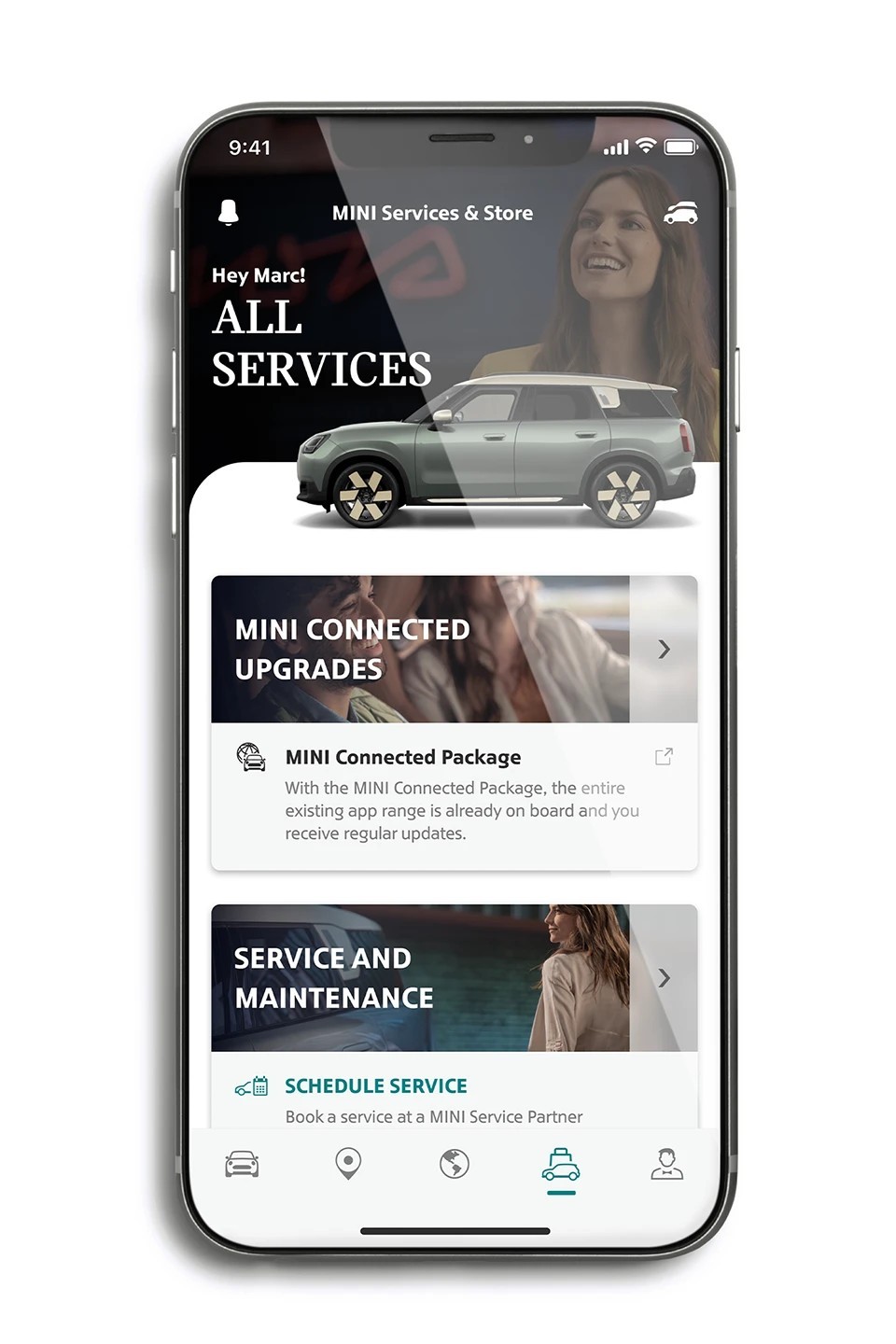 mini connected – mini app – manage all services